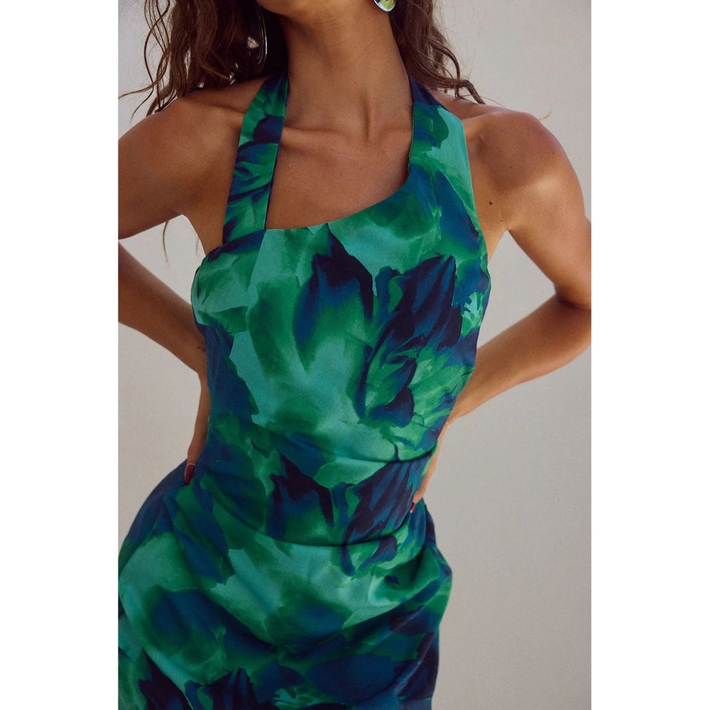 NWT Runaway The Label Sammy Mini Dress‎ in Calista Green - Size 10 (AU) / 6 (US)